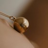 Pregnancy necklace Lucky Star (gold on cord) 212BETOIL2