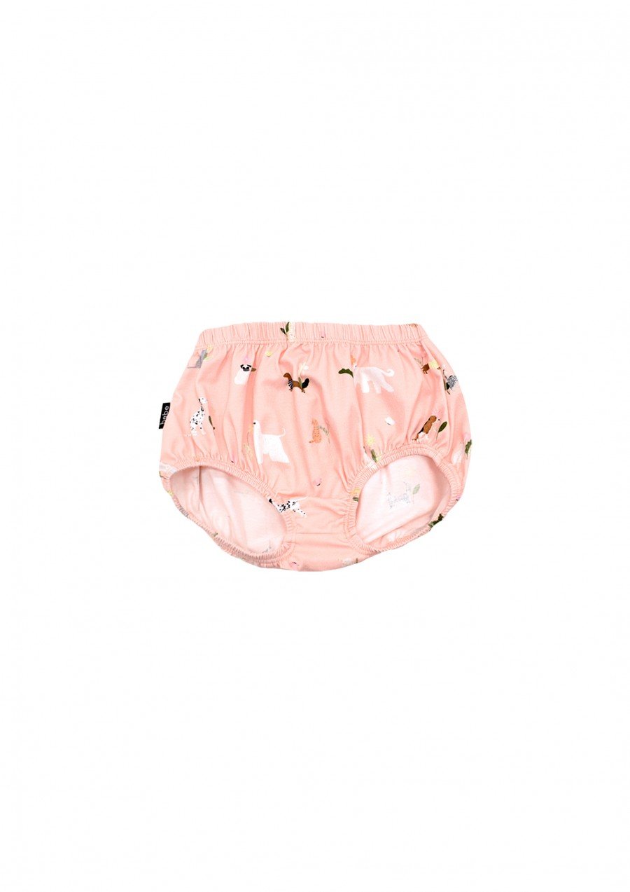 Bloomers pink with small dog-flower print SS24540