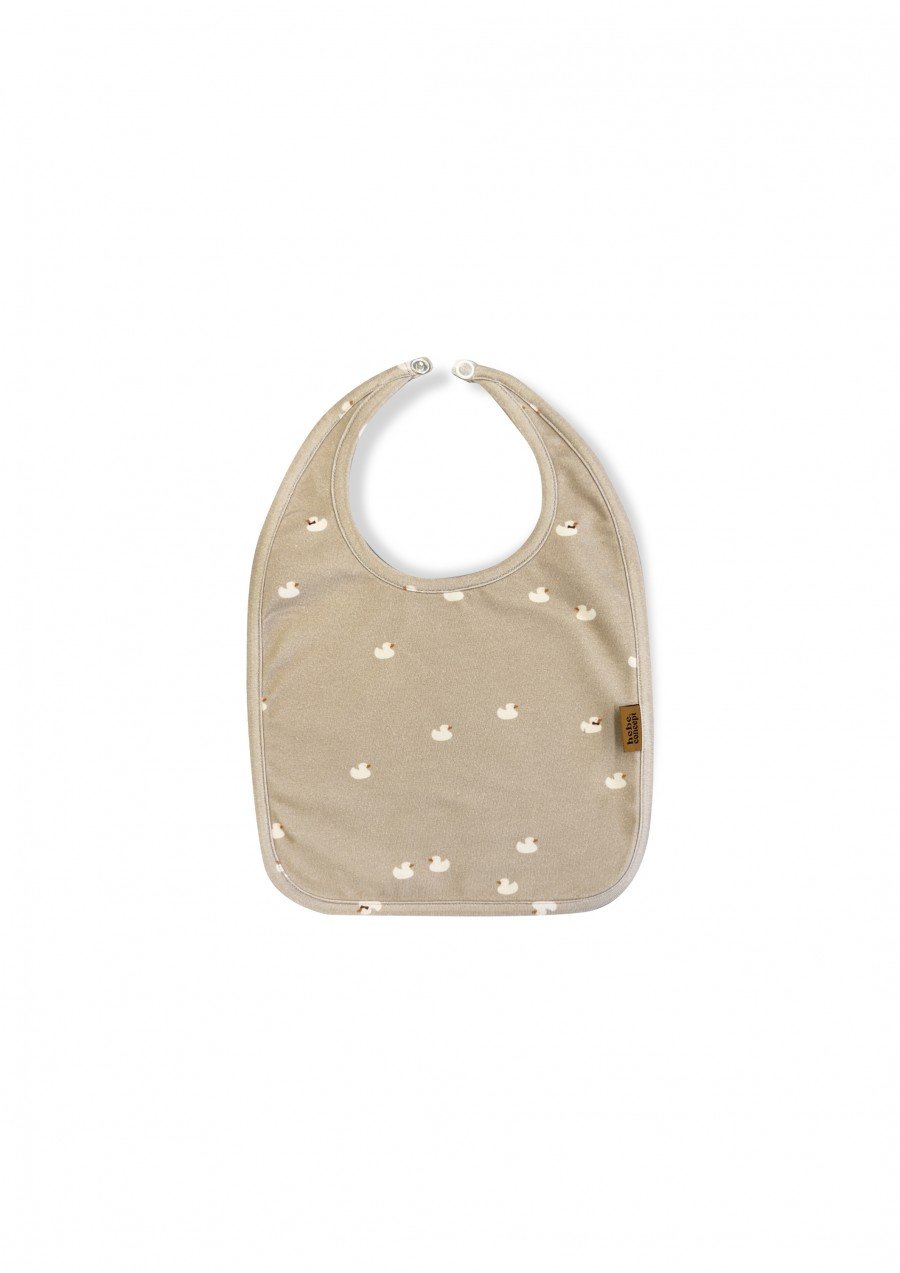 Bib with all-over small duck print 0175_F25054