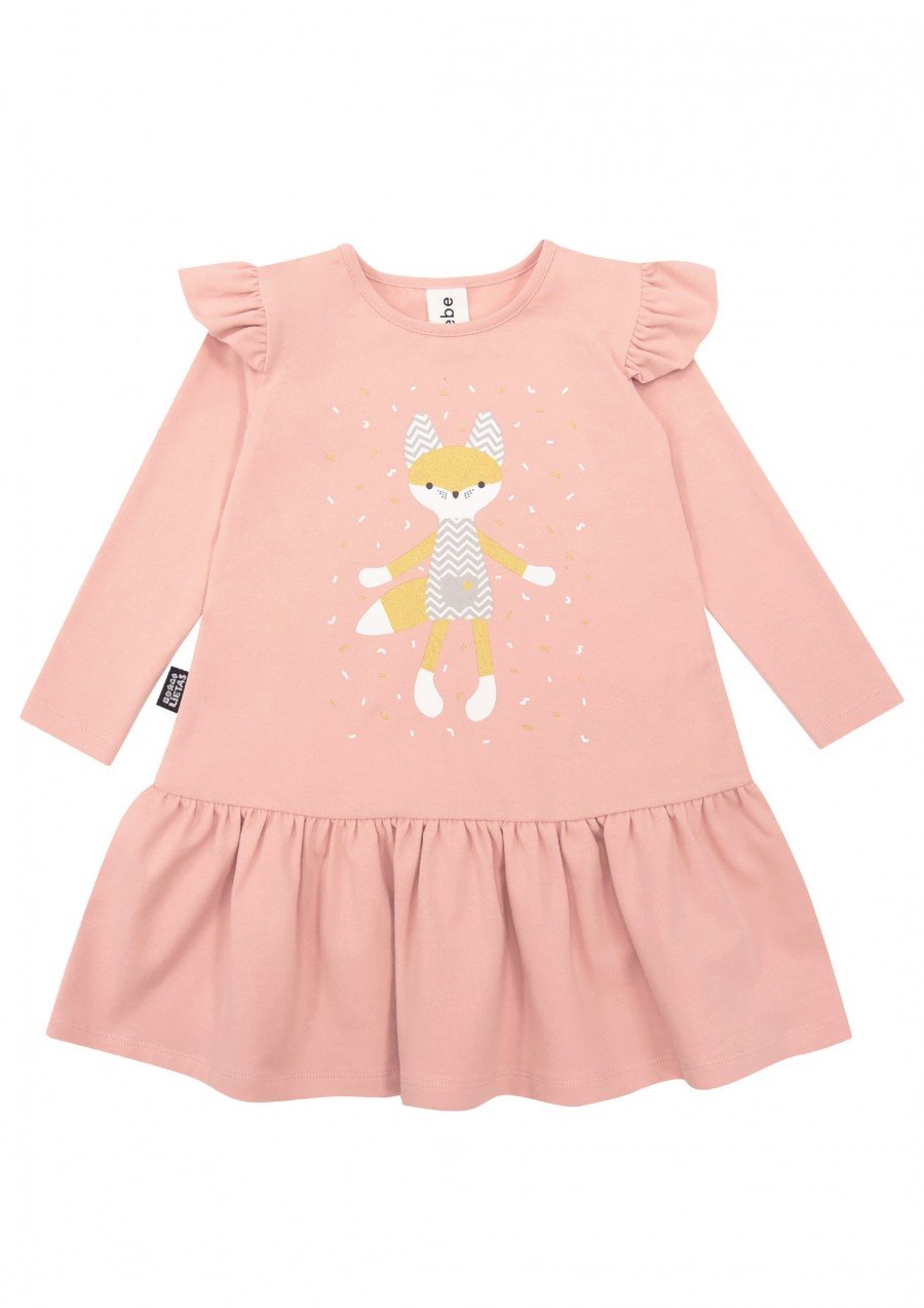 Dress pink with Tuta's Gold fox TUT039