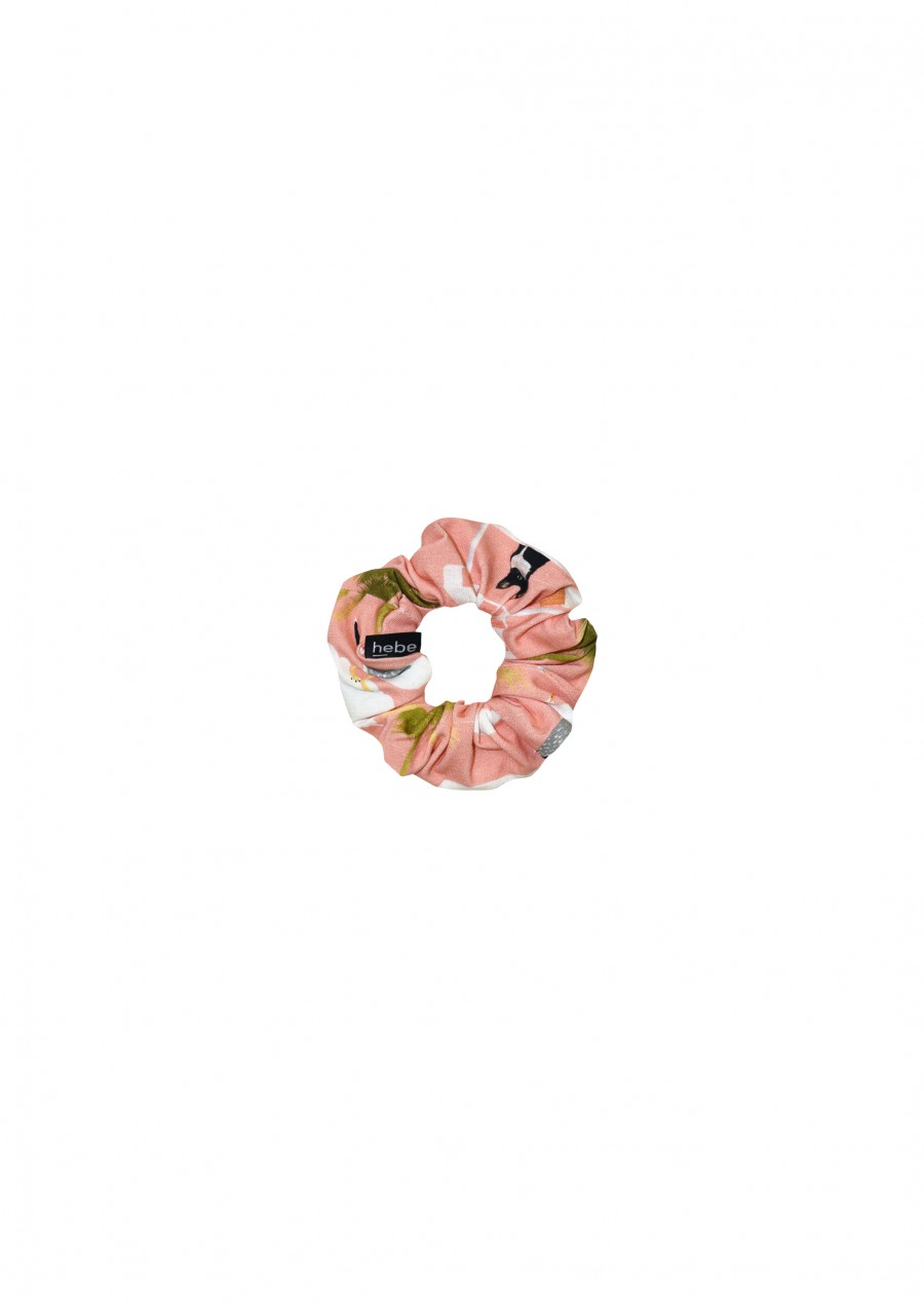 Scrunchy with pink animal print SS21119