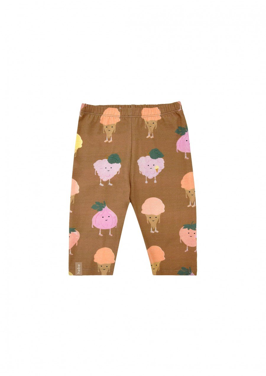 Short leggings with fruits print SS23115