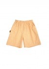 Shorts cotton with yellow check print SS24067L