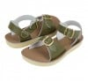 Salt-Water Surfer olive sandals, child 1716C