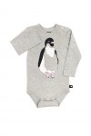 Light grey body with penguins MBO1006