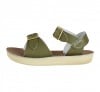 Salt-Water Surfer olive sandals, child 1716C