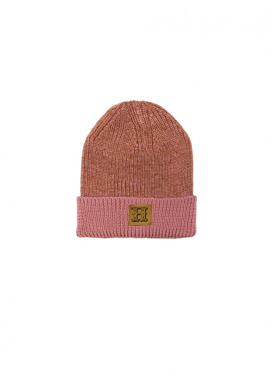 Hat pink merino wool FW23147