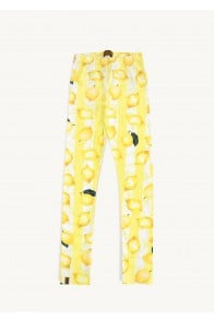 Leggings with allover lemon print