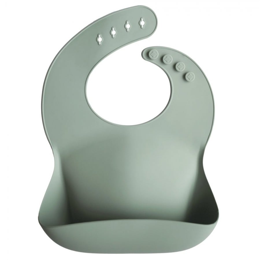 Mushie Silicone Bib - Cambridge Blue 2500031