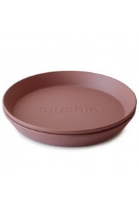 Mushie Dinner Plate - Round - Woodchuck