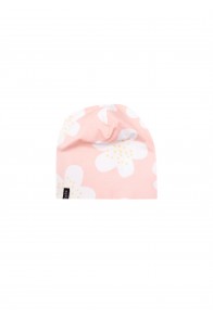 Hat pink with big flower print