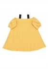 My little daughter linen summer dress, yellow SS180180