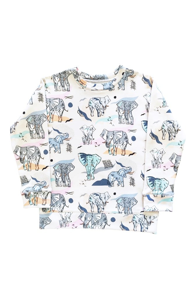 Sweater with elephants MJA0007S