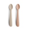Mushie Silicone Feeding Spoons 2-Pack - Blush/Shifting Sand 2360274