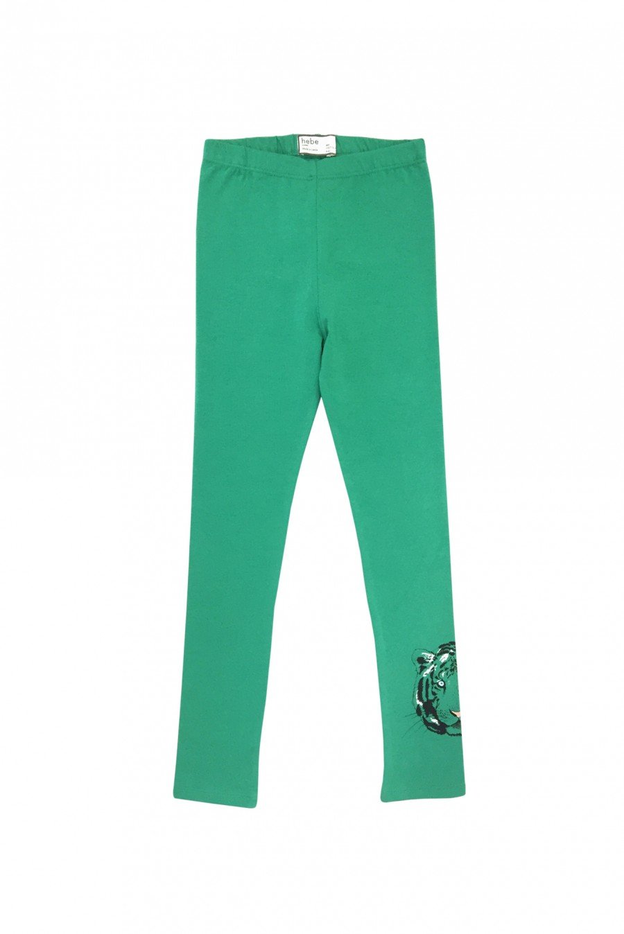 Green leggings with tiger ZLE1015S