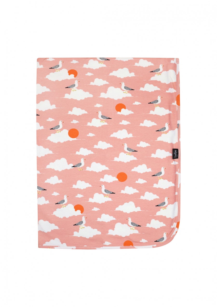 Blanket with pink cloud print SS21104
