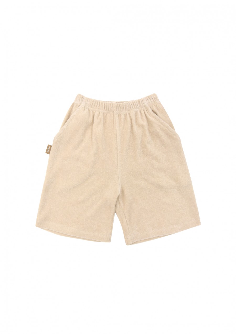 Shorts beige terry loop SS23317