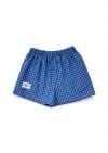 Shorts blue checkered for female 0103_S25367