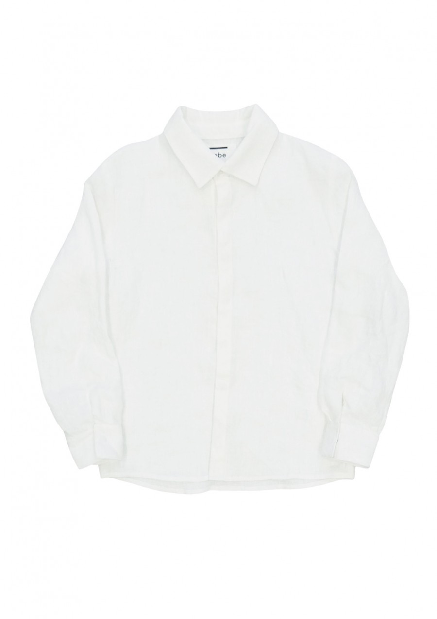 White linen shirt SS180131
