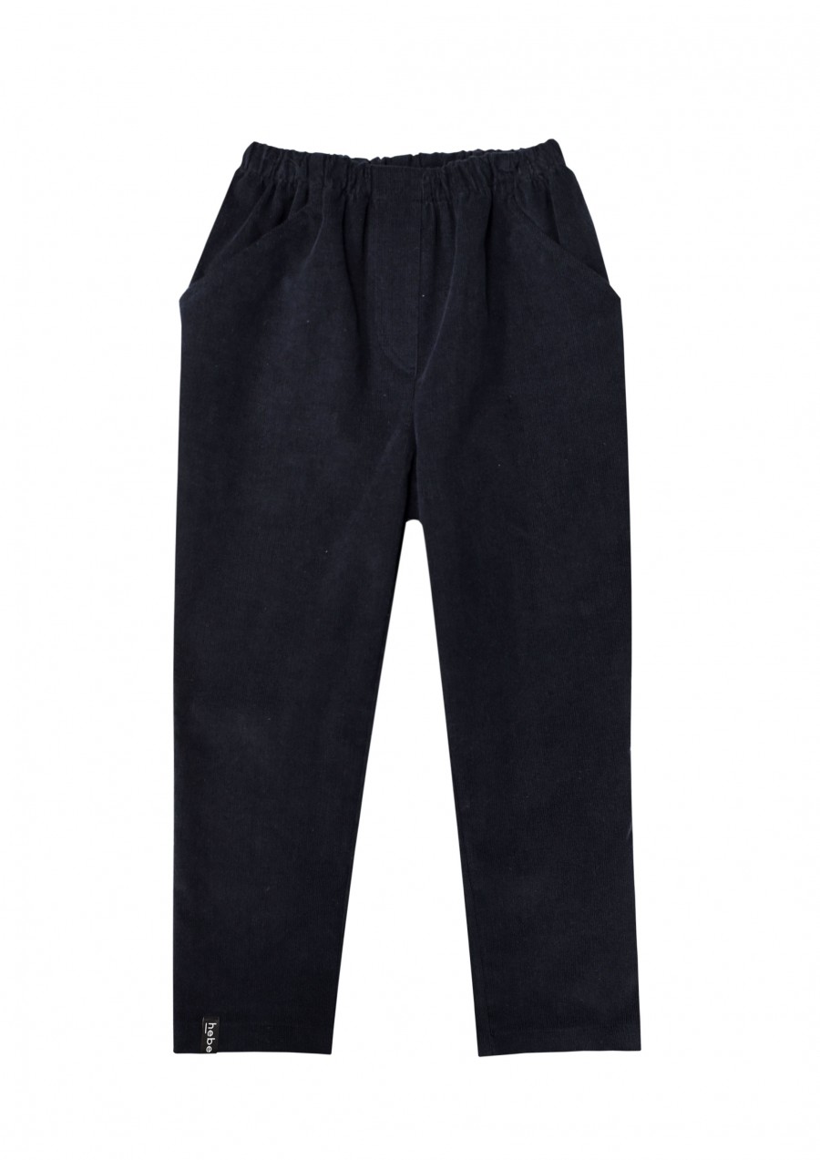Pants dark blue corduroy FW21154
