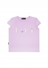 Crop top light purple with seagulls SS21008