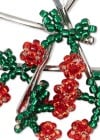 Hair pin mini cherry, 4pcs KS103215