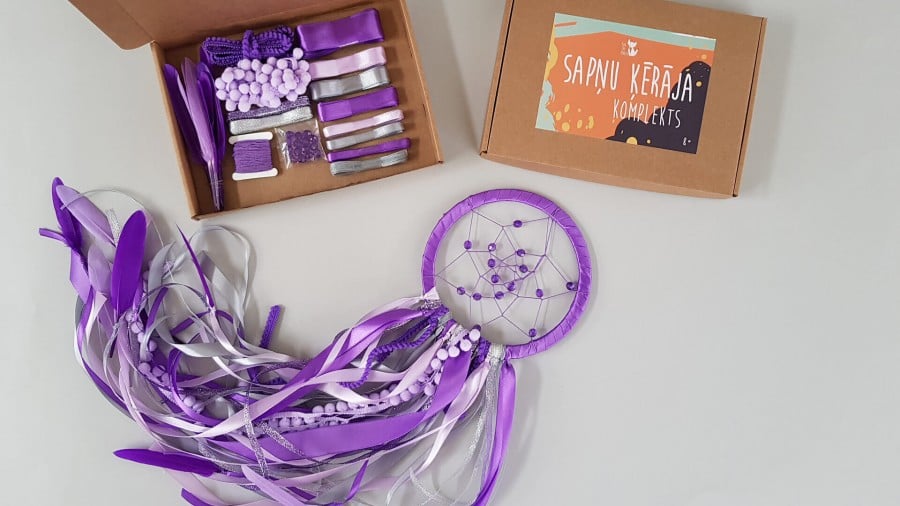 Dream catcher craft kit "Lavender KIDDO029