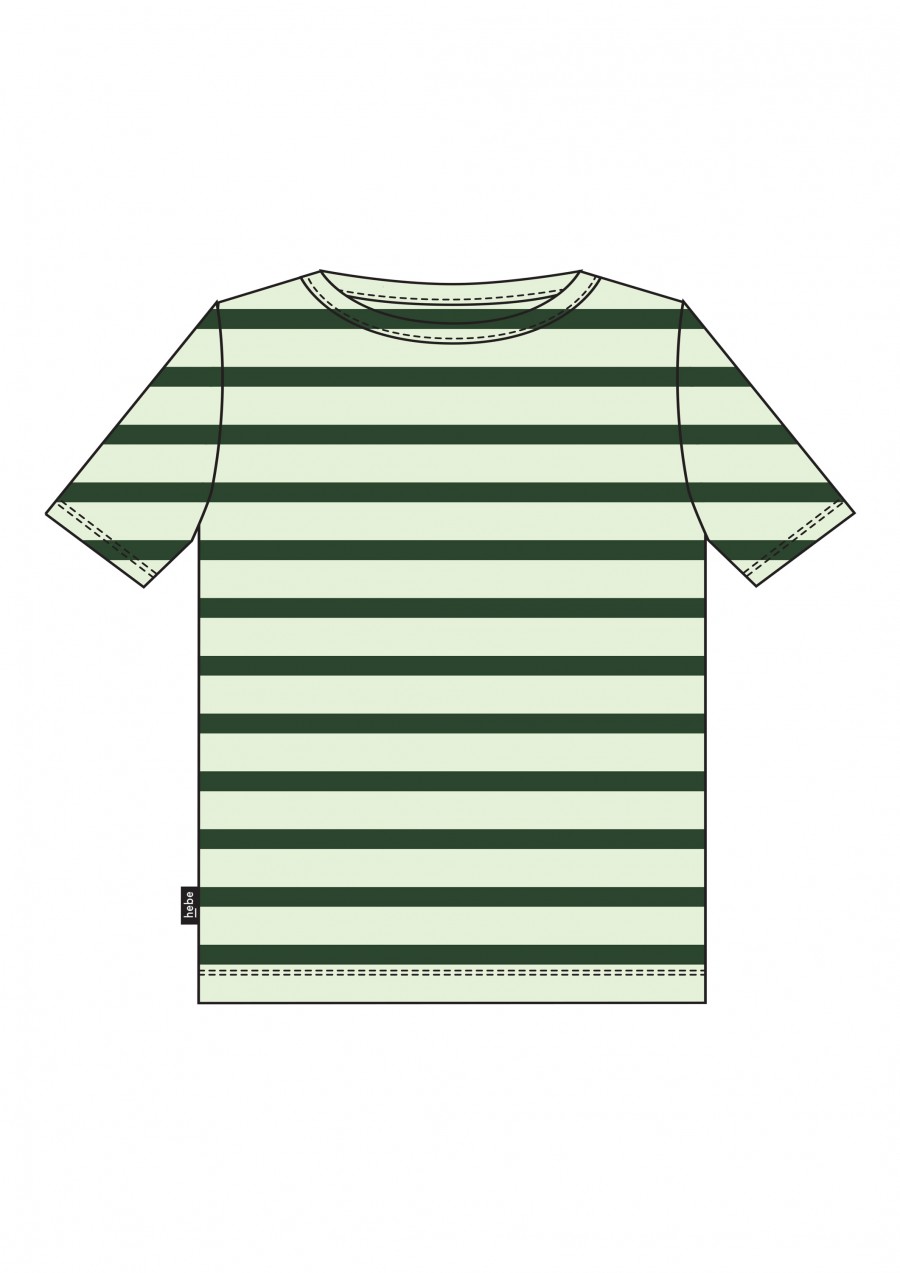 Top striped green SS21064L