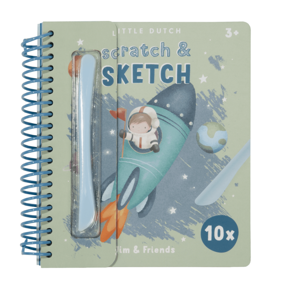 Scratch and Sketch book Jim & Friends LD125520