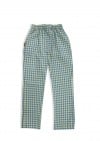 Pants cotton with green check print SS24048L