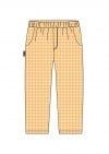 Pants cotton with yellow check print SS24068