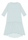 Dress mint linen for female SS20033
