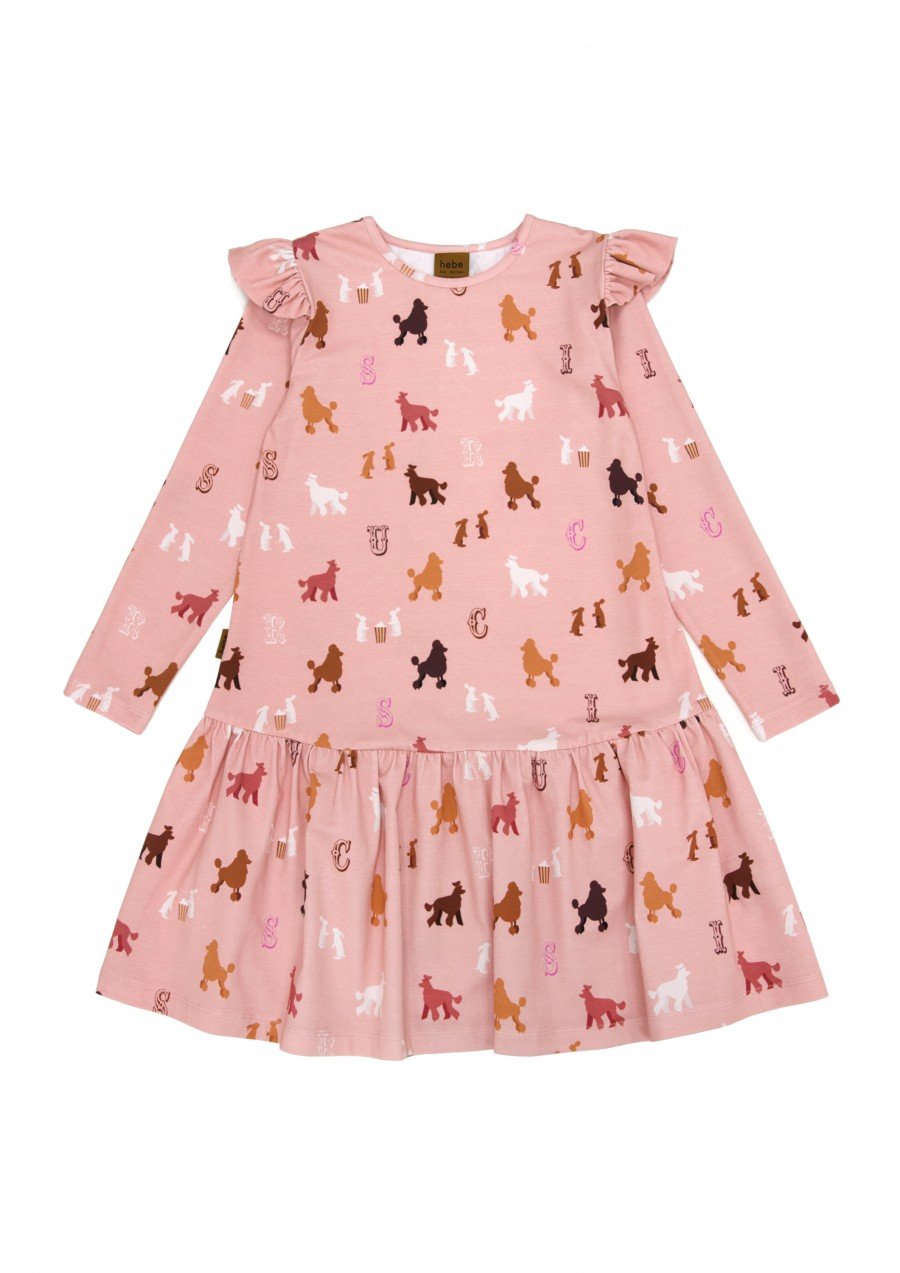 Dress with poodle print FW23093L