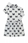 Grey dress with cats FW18085