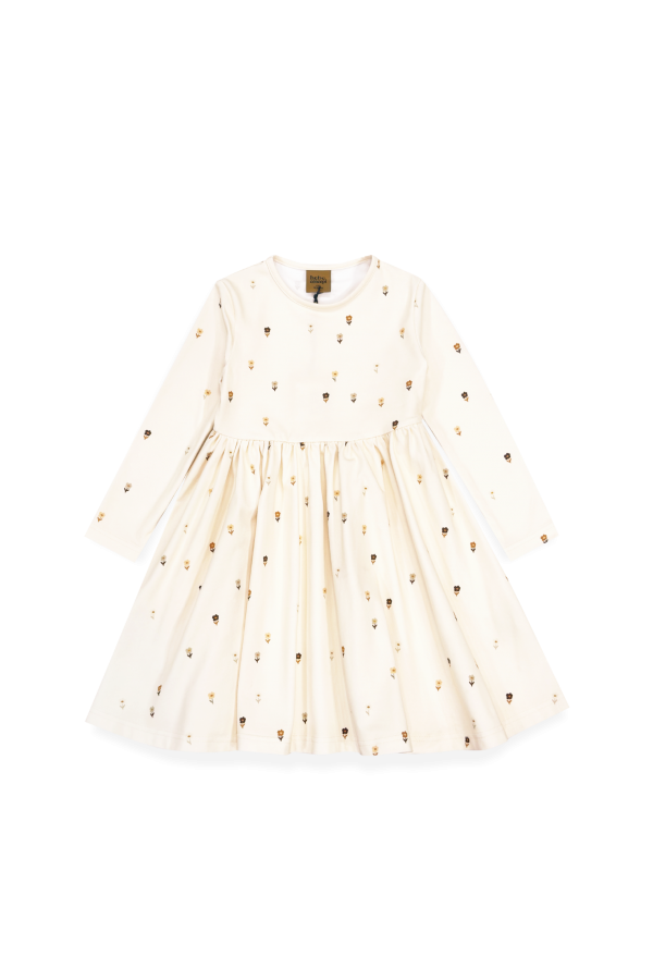 Dress with small flower all-over print 0314_F25333