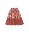 Skirt floral red with frill FW20003