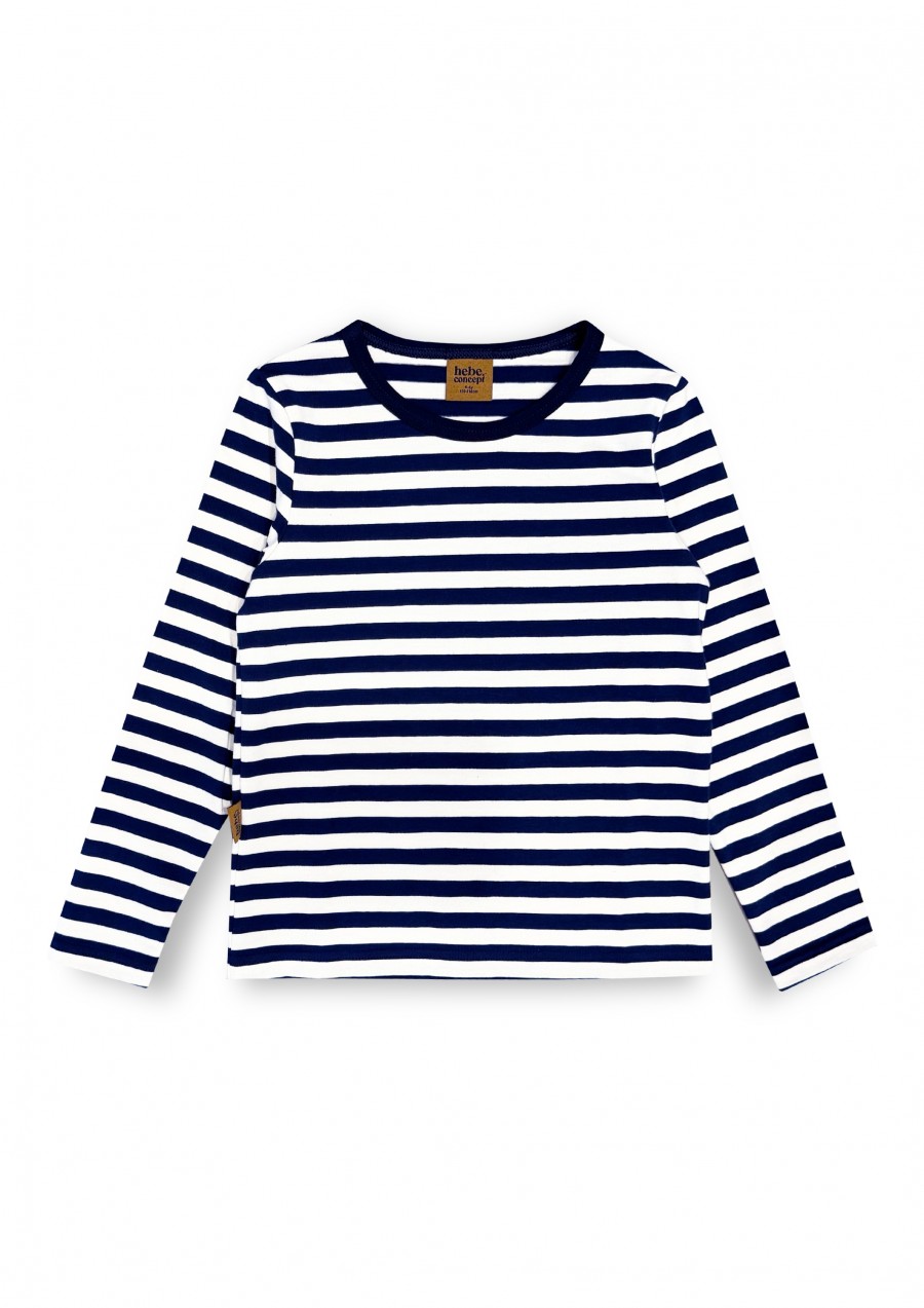 Striped top navy blue/ white stripes 0108_F25023
