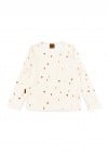 Rib top with all-over small flowers print 0108_F25146