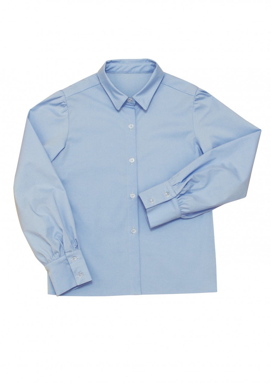 Light blue smart casual blouse FW18161