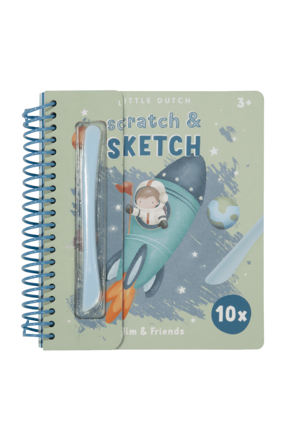 Scratch and Sketch book Jim & Friends LD125520