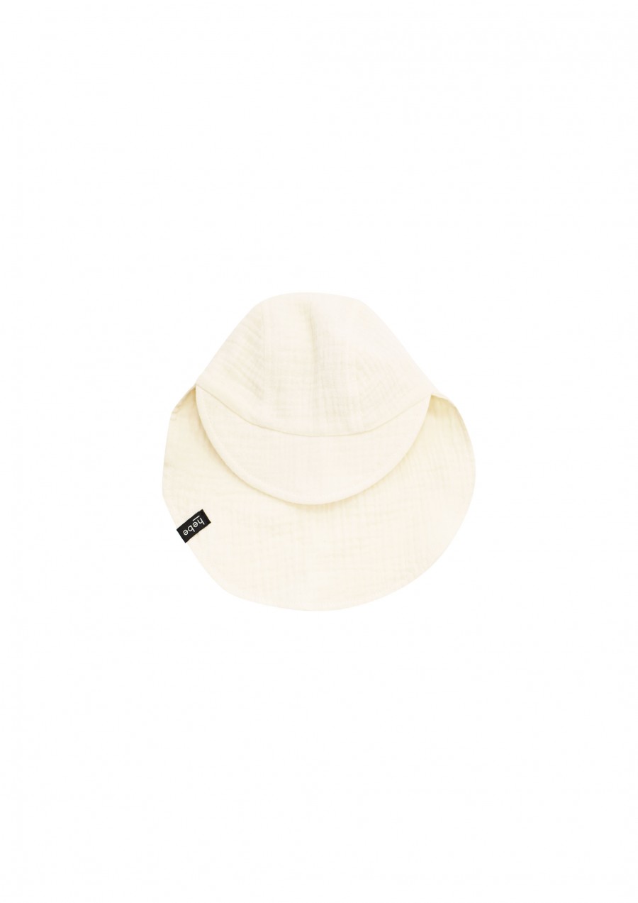 Hat cream white muslin SS21391