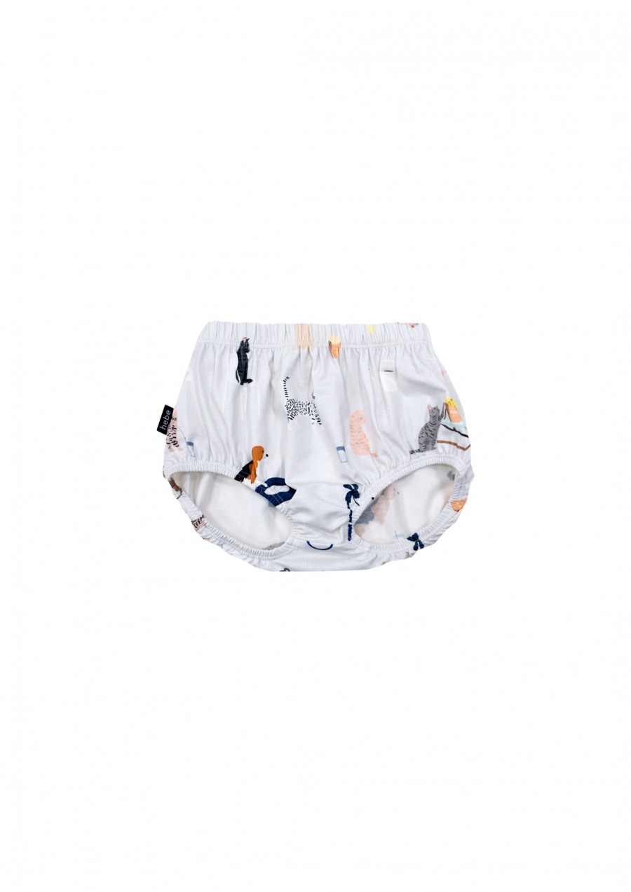 Bloomers grey with beach print SS24553