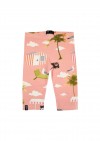Short leggings with pink animal print SS21129L