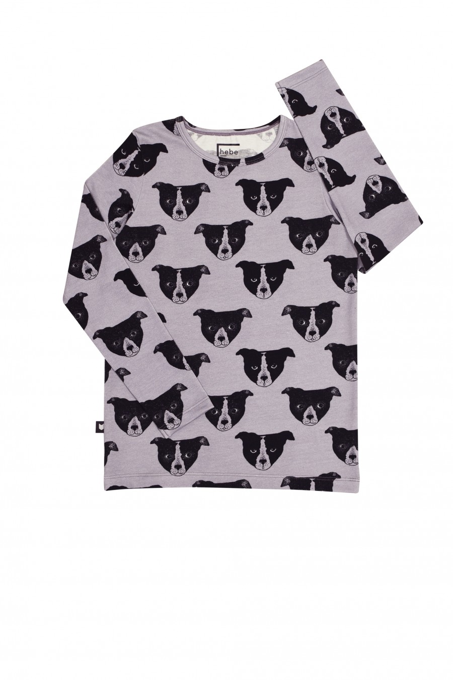 Lavander top with dogs FW18033