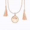 Pregnancy necklace LOVE (Rose Gold, Cord) ILLOV1