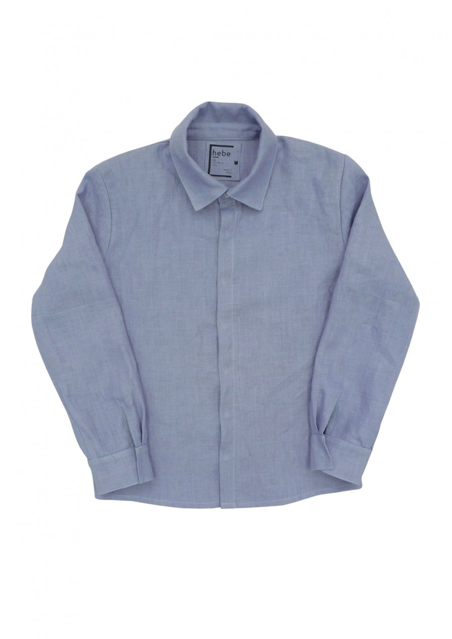 Light blue linen shirt SS180132
