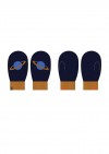 Kids mittens merino navy FW24058