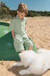 Shorts light green linen for boy SS23215L