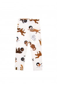 Leggings high waist with allover cat and dog print