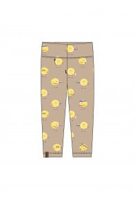 Leggings with high waist and  lemon chef allover print